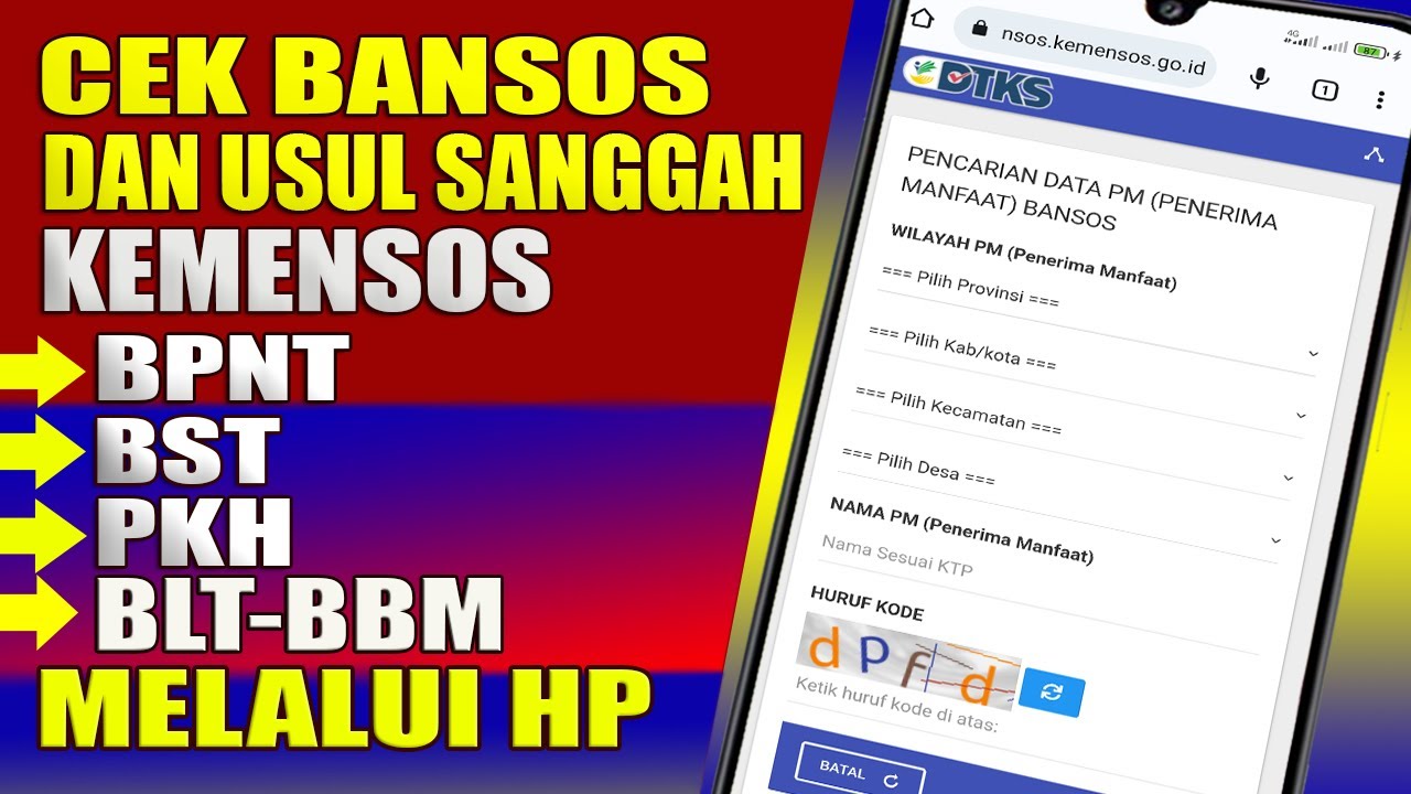 CARA CEK BANSOS KEMENSOS DENGAN APLIKASI CEK BANSOS 2022 – Bansos