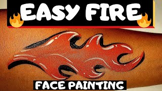 Easy Fire or Flame Painting without using the one stroke painting technique.