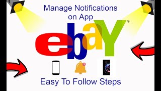 How To Manage eBay Notifications On App