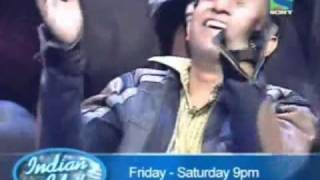 Sonu Nigam doing mimicry Indian Idol 4