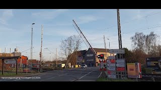 Spoorwegovergang Kirchlengern [D] - Bahnübergang - Railroad crossing 2024.