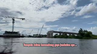 Jembatan Musi 5 Palembang di Lihat dari Sungai Musi #musi5 #palembang #sungaimusi #mudik