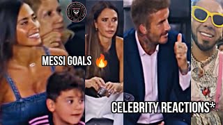 Messi's Family \u0026 Celebrities go Crazy for Messi Goals Vs Orlando City 😱🔥