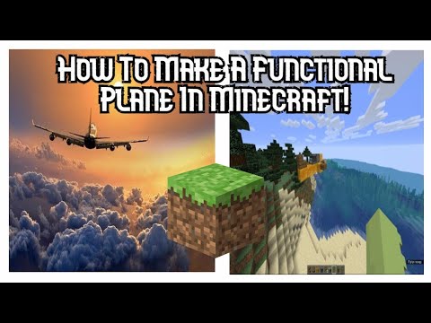How To Build A Functional Plane In Minecraft Easy Redstone Youtube How To Build A Functional Plane In Minecraft Easy Redstone Youtube