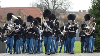 The Band of the Royal Life Guards - Changing the Guard Copenhagen 9th January 2023