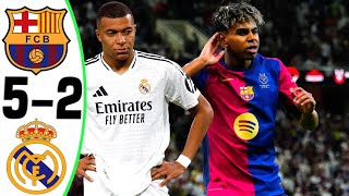 Barcelona vs Real Madrid 5-2 - All Goals and Highlights - 2025 🔥 YAMAL