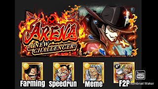 (OPTC) Arena!! Vs Mihawk ★11 ~ 4 Teams (Full F2P Team included)