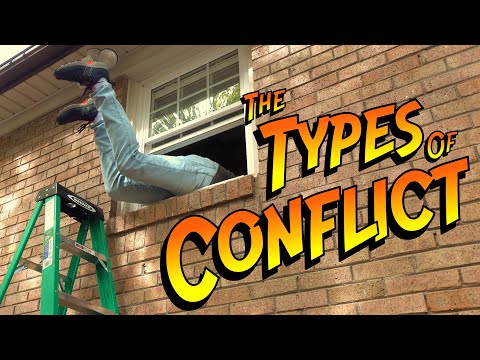 What are the types of conflict in stories?