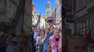 Rakyat UTRECHT Belanda Menolak Diam Untuk Palestina! #shorts