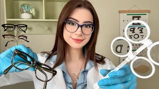 ASMR Eye Exam Lens 1 or 2 (With or Without) 👓 Light Tests, Realistic Medical Roleplay for Sleep