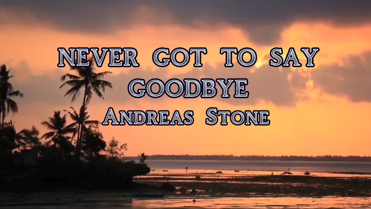 NEVER GOT TO SAY GOODBYE (lyrics)/ Andreas Stone - YouTube