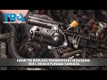 How to Replace Thermostat Housing 2011-2014 Hyundai Sonata