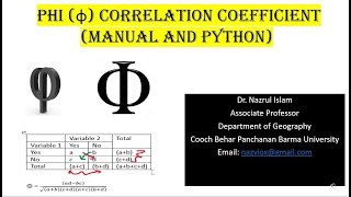 Phi Coefficient (Manual and Python)