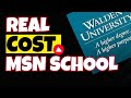 Walden University MSN Program Cost  (Masters in Nursing: NP and Non-NP route)