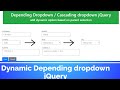 Dynamic dropdown / Cascading Dropdown jQuery  | jQuery tutorial | jQuery tutorial for beginners