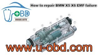 How to repair BMW X5 X6 EMF failure Electrical park brake EPB repair solution