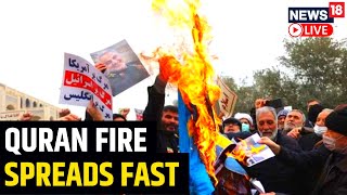 Protest In Lebanon And Iran Against Quran Burning In Europe | Quran Burning In Sweden | News18 LIVE