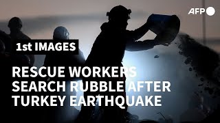 Rescue workers search rubble in Turkey's Izmir after earthquake | AFP