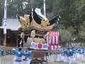 徳畑天神社　本宮　奥中　境内　屋台回し