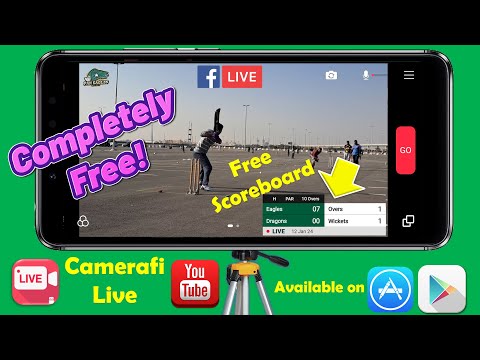 Transmisión en vivo gratuita Cricket Camerafi Tutorial completo Marcador facebook YouTube