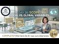 Day 26: Scope: Local vs Global variables🚀🐍 | EDULEXIS |