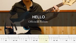 Official髭男dism - HELLO - Bass Cover 弾いてみた