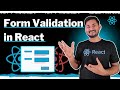 Form Validation in React | Explained in Hindi | The Complete React Course | Ep.35