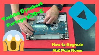 How to upgrade M.2 Pcie Nvme Mainboard Toshiba Dynabook Portege X30-E disassembly