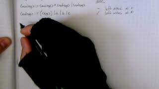 CSCI 305 - Lecture 07: Syntax and Semantics I - Out of Class Exercise Solution