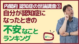 【内閣府 認知症の世論調査③】自分が認知症になった場合、どんな不安があるかをランキングで解説！