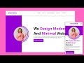 Responsive website template with HTML CSS And JavaScript