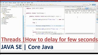 How can I delay a Java program for a few seconds ? | Team MAST