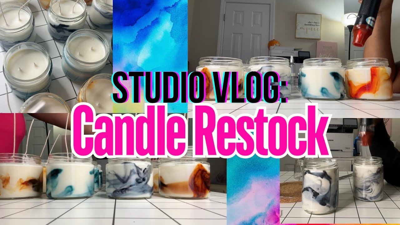 Studio Vlog Candle Restock Youtube