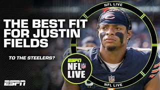 Justin Fields to the Steelers?! NFL Live talks about the best fit for the young QB 👀