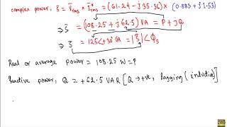 Complex Power : Example 1