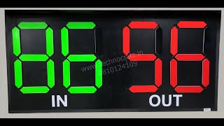 Football Substitution manual flip board 8" & 10" acrylic digits by Technocratz Delhi. 9810124109