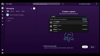 Create Webex Space