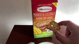 THINaddictives Mango \u0026 Coconut Almond Thin Cookies Review!