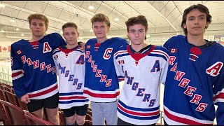 The U18 Kitchener Jr. Rangers introduce their 2024-2025 leadership group