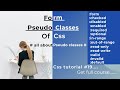 form pseudo class | pseudo class | css tutorial #19