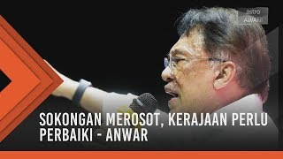 Sokongan merosot, kerajaan perlu perbaiki - Anwar