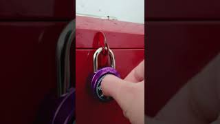 How to open a combination lock