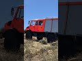 Unimog leaving Anza using lockers in soft sand.