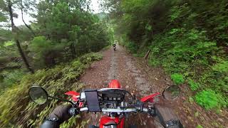 ツーリング気分 XR250 徳島県 轟の滝〜高知県馬路村  林道と大木屋小石川隧道をトコトコ走りました。