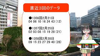 ロト6 第1359回 予想動画　三峯ろとのロト6予想