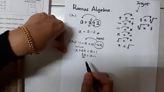 Rumus Algebra (Tingkatan 2) *PART 1