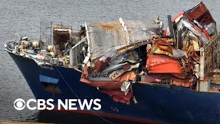 Crews refloat Dali cargo ship after clearing Baltimore bridge debris