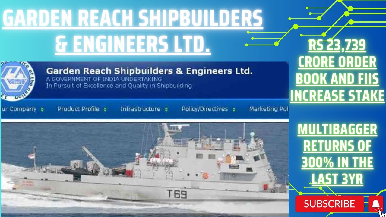 Garden Reach Shipbuilders & Engineers Ltd. | Multibagger Returns 300% ...