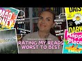 Rating 53 books I have read this year from best to worst! 5 star reads, DNF's & shock authors.