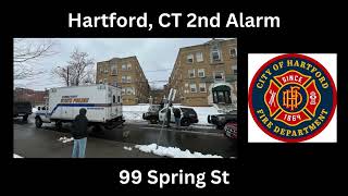 Hartford, CT 2nd Alarm Fireground Audio 2/9/25